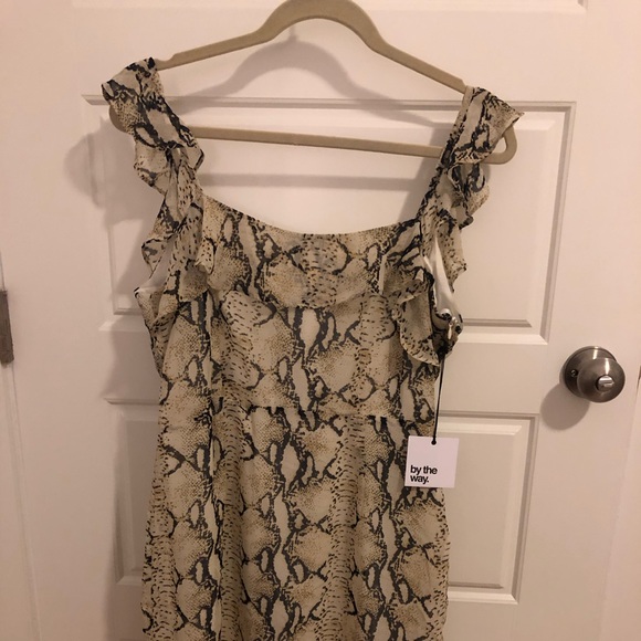 By The Way Snakeskin Dress - Picture 1 of 2